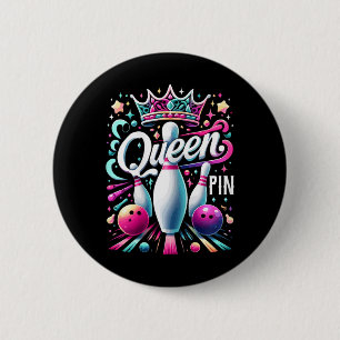 Queen Pin Shirt Bowler Bowling League For Bowling