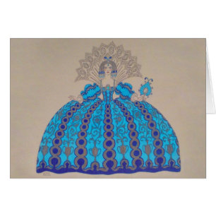 Queen Plate ~ Art Paint Vintage Dress Love