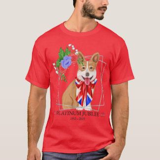 Queen Platinum Jubilee CorgiQueens Jubilee  T-Shirt
