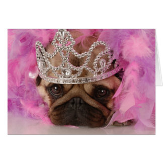 Queen Pug Card