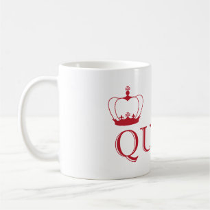 Queen Red Crown - customisable background colour Coffee Mug
