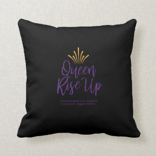 Queen Rise Up Throw Pillow