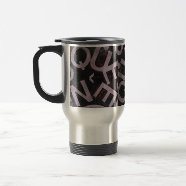 Queen Silver Travel Mug (Left)