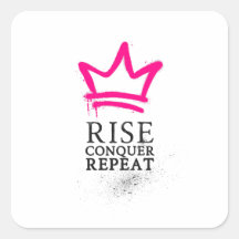 Queen Sticker - Rise, Conquer, Repeat