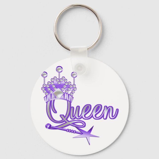 Queen T-shirts and Gifts Key Ring (Front)