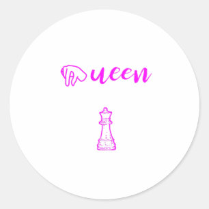 Queen – The Most Powerful Piece in Chess Classic Round Sticker