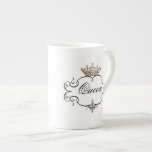 "Queen" Tiara China Mugs<br><div class="desc">Other designs and products available created by Lady Denise at www.zazzle.com/LadyDenise</div>