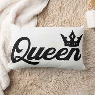 Queen Typography Classy Lumbar Cushion