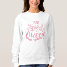 Queen Vibes Bee & Rose Typography Queen Power