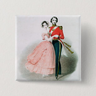 Queen Victoria 15 Cm Square Badge