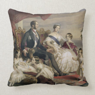 Queen Victoria (1819-1901) and Prince Albert (1819 Cushion