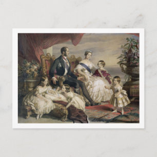Queen Victoria (1819-1901) and Prince Albert (1819 Postcard
