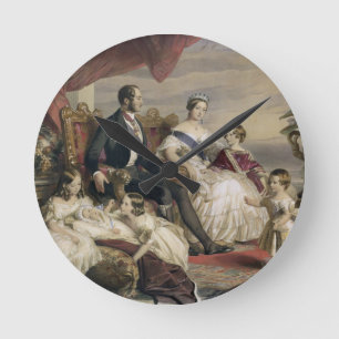 Queen Victoria (1819-1901) and Prince Albert (1819 Round Clock
