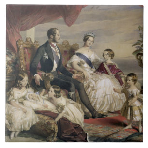 Queen Victoria (1819-1901) and Prince Albert (1819 Tile