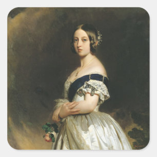 Queen Victoria  1842 Square Sticker