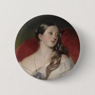 Queen Victoria 6 Cm Round Badge