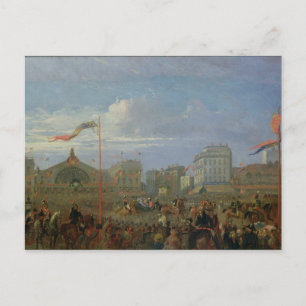 Queen Victoria  Arriving at the Gare de l'Est Postcard