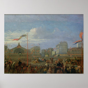 Queen Victoria  Arriving at the Gare de l'Est Poster
