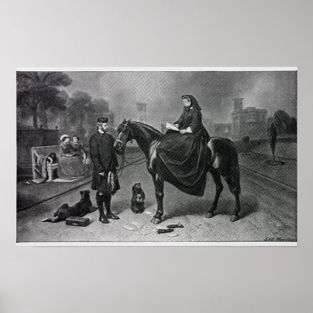 Queen Victoria at Osborne Poster (Front)