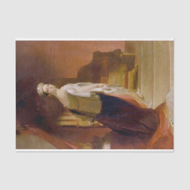 Queen Victoria (by Thomas Sully) Tissue Paper (Front)