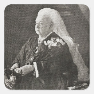 Queen Victoria  c.1899 Square Sticker