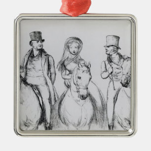 Queen Victoria, Lord Melbourne and Lord Russell Metal Tree Decoration