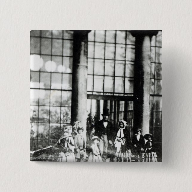 Queen Victoria & Prince Albert with their 15 Cm Square Badge (Front)