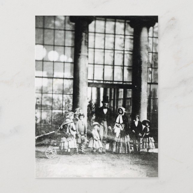 Queen Victoria & Prince Albert with their Postcard (Front)