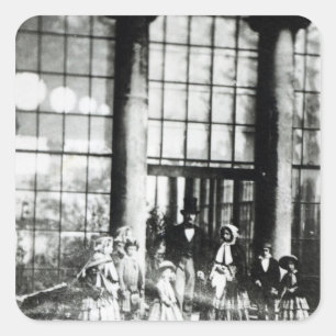 Queen Victoria & Prince Albert with their Square Sticker