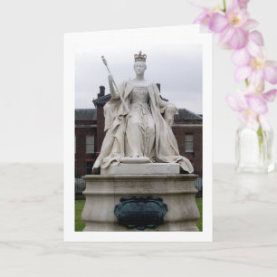 Queen Victoria Statue, Kensington Palace, England Card