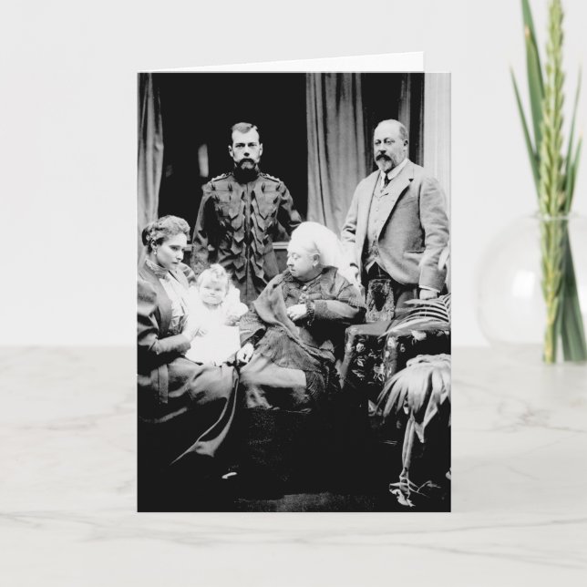 Queen Victoria, Tsar Nicholas II Card (Front)