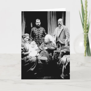 Queen Victoria, Tsar Nicholas II Card