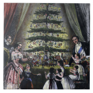 Queen Victoria's Christmas Tree Tile