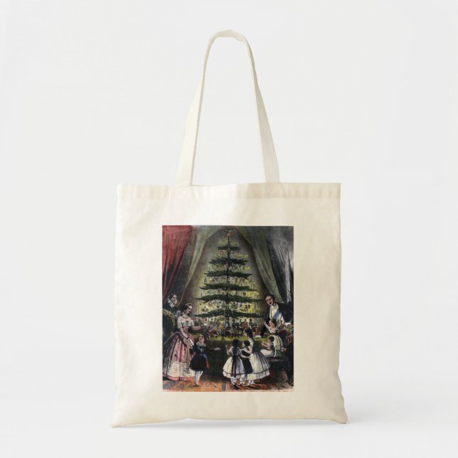 Queen Victoria's Christmas Tree Tote Bag (Front)