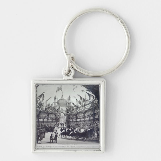 Queen Victoria's first visit to Brighton Key Ring (Front)