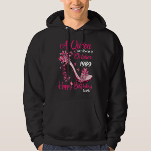 Queen Was Born In October 1959 High Heel 63rd Birt Hoodie