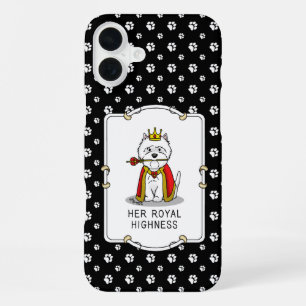 Queen Westie Dog West Highland White Terrier iPhone 16 Plus Case