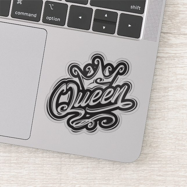 Queen With Crown, Typography Design (Detail)