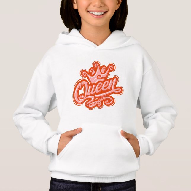 Queen With Crown, Typography Design (Front)