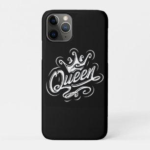 Queen With Crown, Typography Design Case-Mate iPhone Case