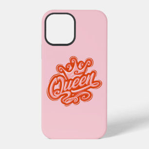 Queen With Crown, Typography Design iPhone 12 Pro Case