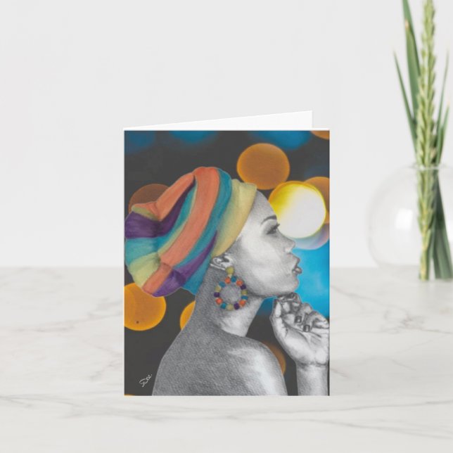 QUEENCONFIDENCE Blank Note Card (Front)