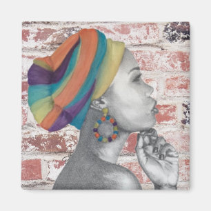QUEENCONFIDENCE Original Art Magnet 