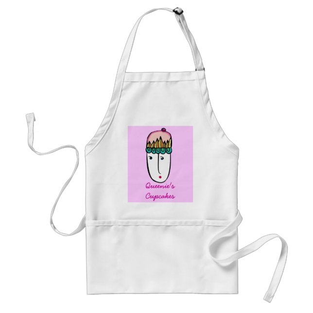 Queenie's Cupcakes Standard Apron (Front)