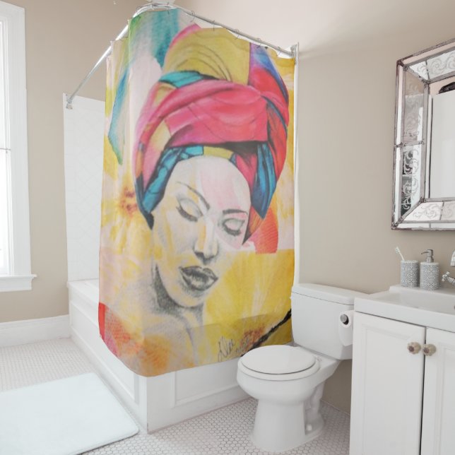 QUEENIFICENT Shower Curtain (In Situ)