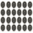 Queenline 8 oz Oval Honey Label with Honeycomb Bee