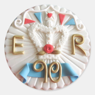 Queen's 90th Birthday Round Stickers