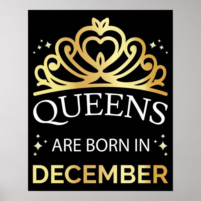 Queens Are Born In December I Poster (Front)