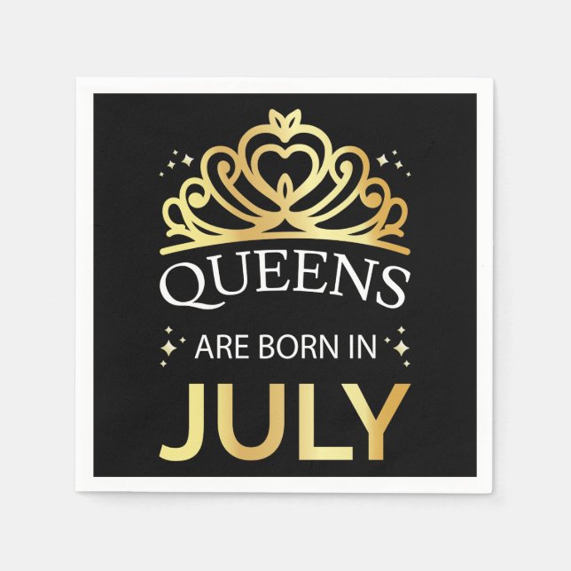 Queens Are Born In July I Napkin (Front)