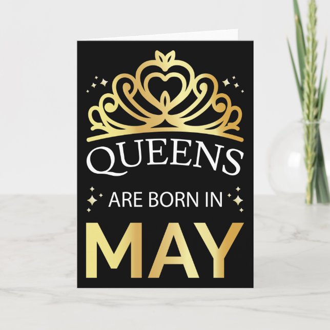 Queens Are Born In May I Card (Front)